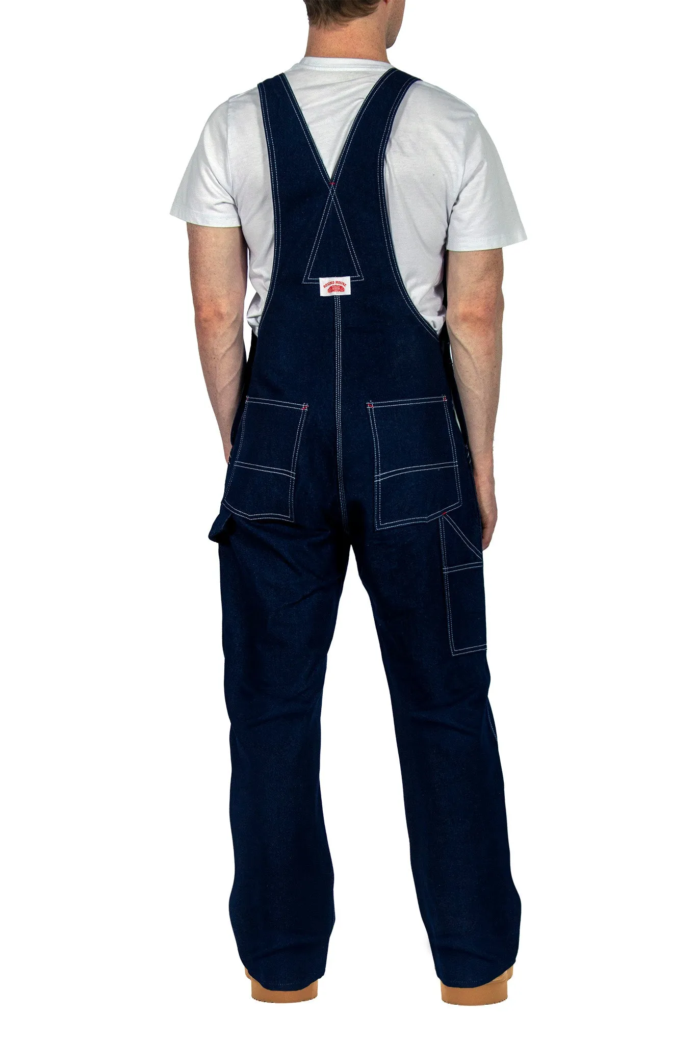 #966/#980 Classic Blue Denim Zipper Fly Bib Overalls - MADE IN USA