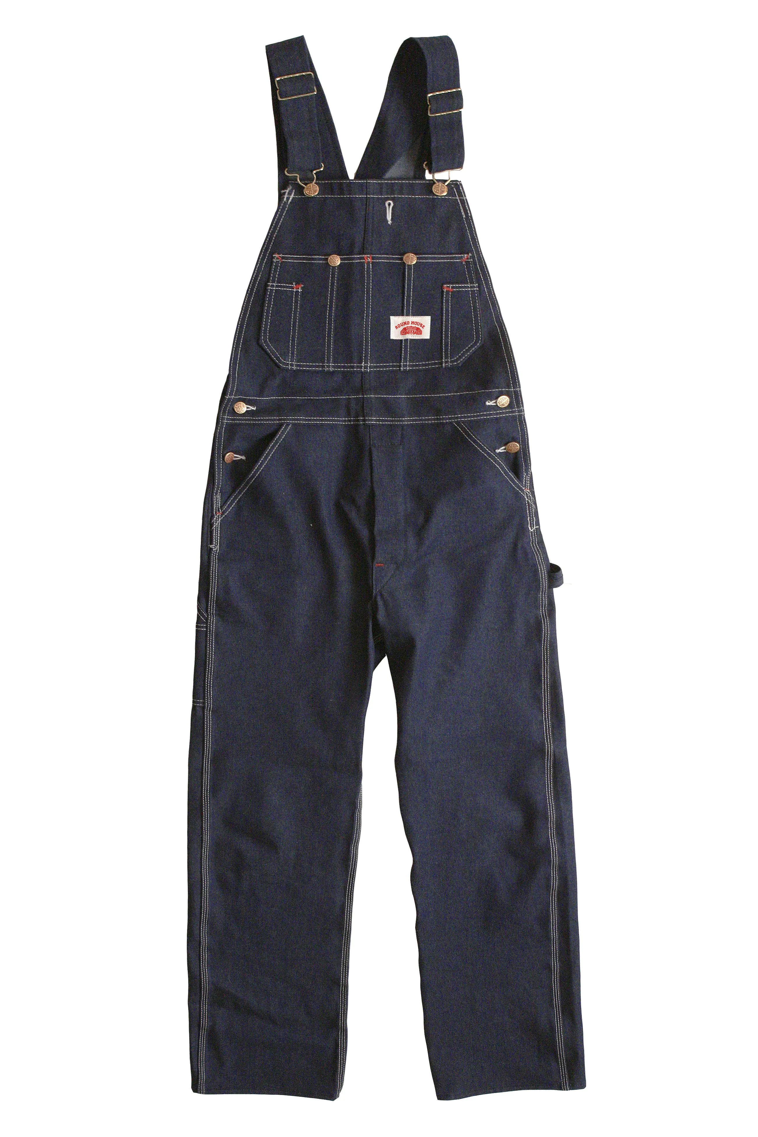 #966/#980 Classic Blue Denim Zipper Fly Bib Overalls - MADE IN USA