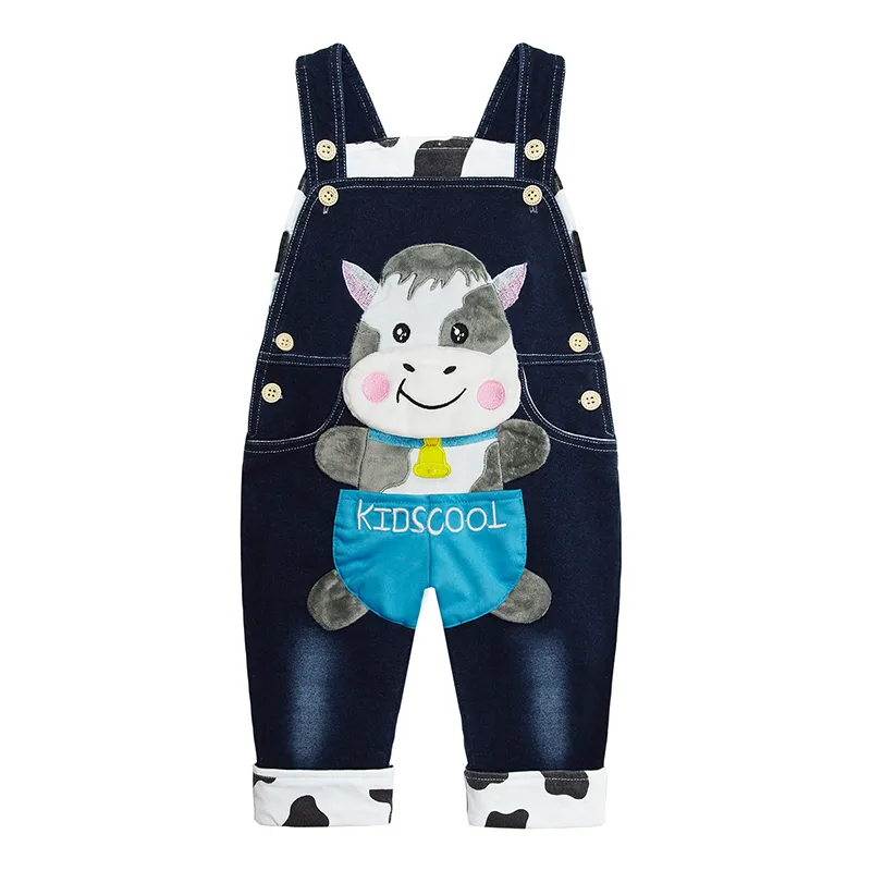 Baby cartoon cow overalls