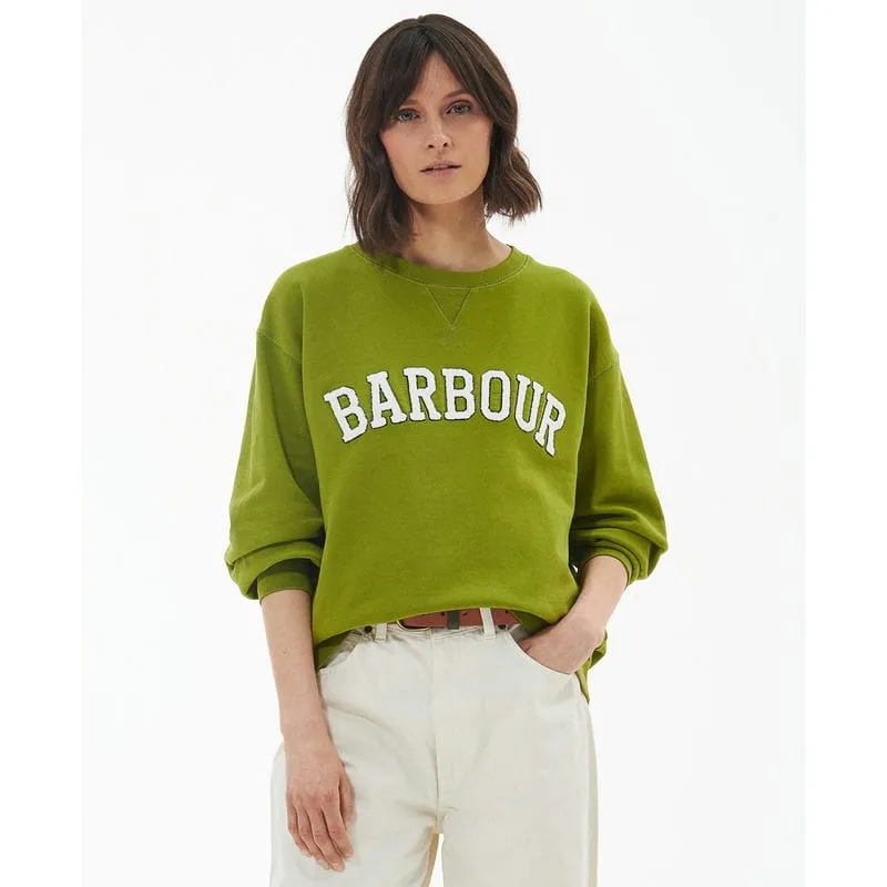 Barbour Northumberland Ladies Crew Neck Sweatshirt - Meadow