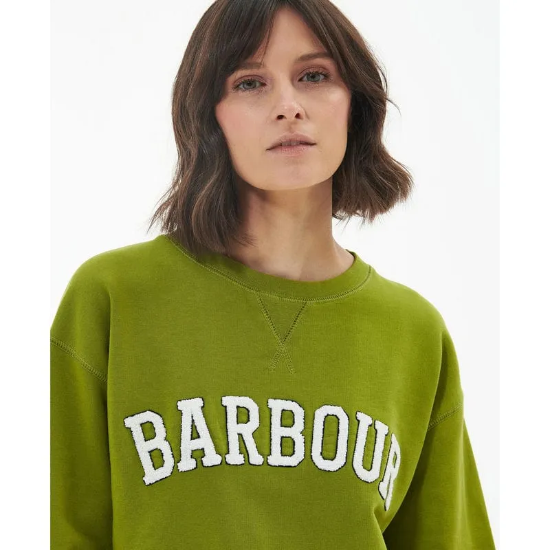 Barbour Northumberland Ladies Crew Neck Sweatshirt - Meadow