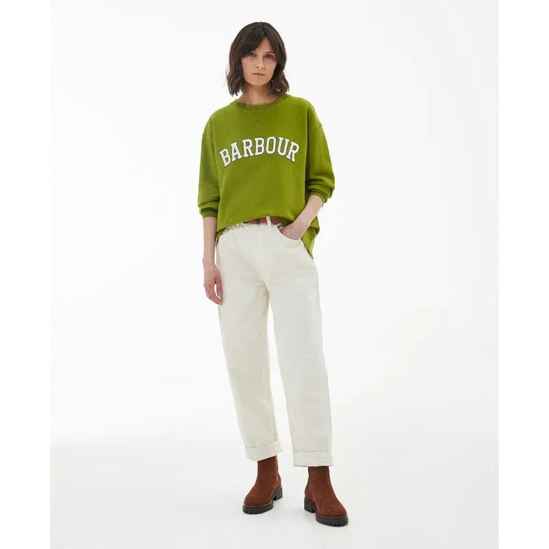 Barbour Northumberland Ladies Crew Neck Sweatshirt - Meadow