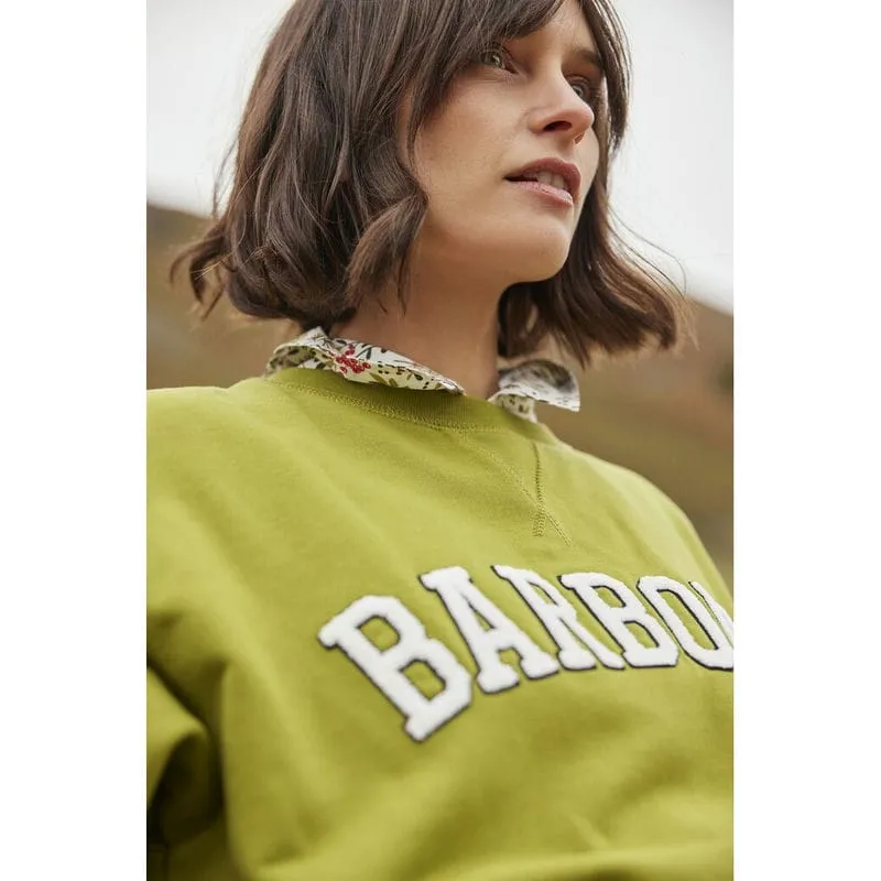 Barbour Northumberland Ladies Crew Neck Sweatshirt - Meadow