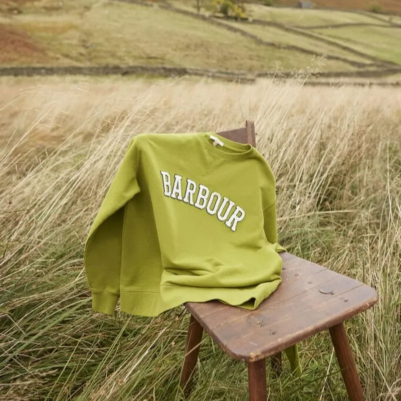 Barbour Northumberland Ladies Crew Neck Sweatshirt - Meadow