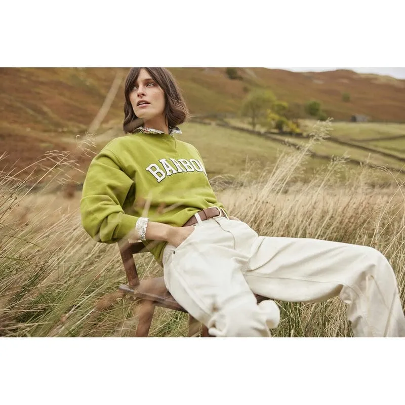 Barbour Northumberland Ladies Crew Neck Sweatshirt - Meadow