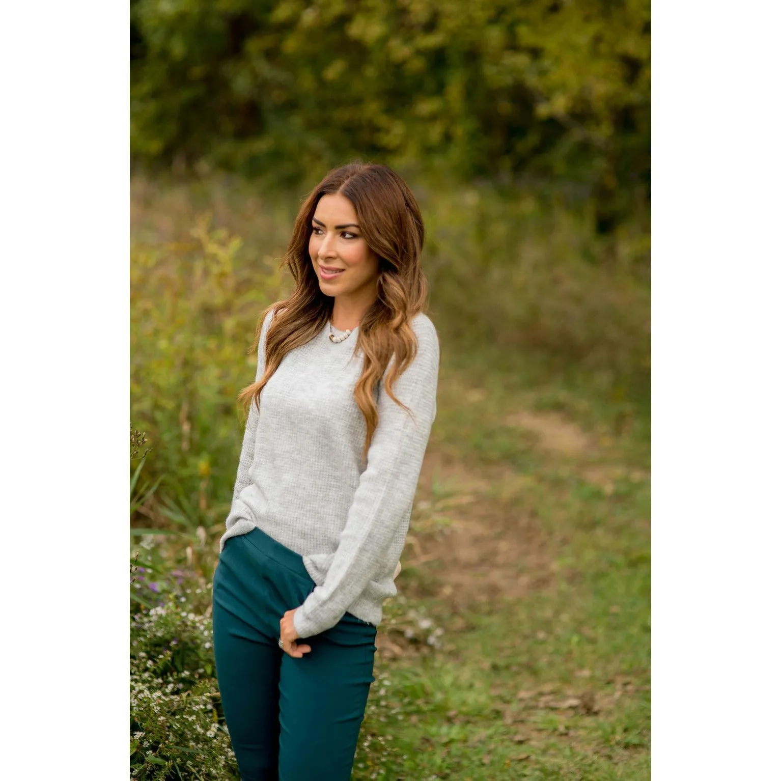 Basic Ribbed Knit Sweater