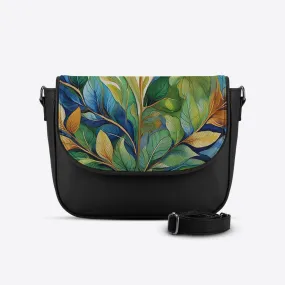 Black Messenger Crossbody Verdure