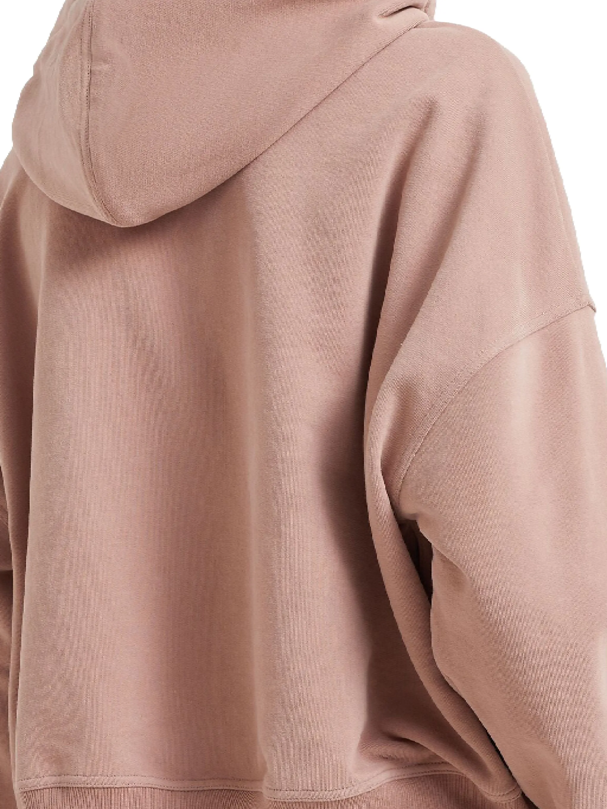 Blush Pink Cotton Knit Hoodie