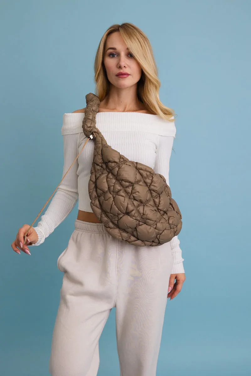 Carry All Quilted Puffer Crossbody Bag 👜