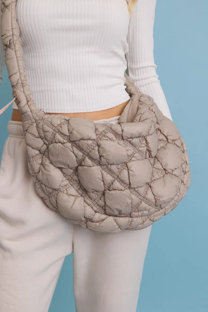 Carry All Quilted Puffer Crossbody Bag 👜