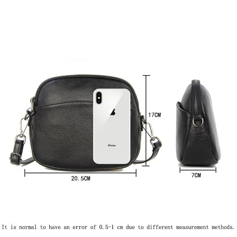 Casual Stylish Women's Shell Shape Genuine Leather Crossbody Bag