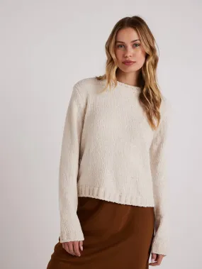 Crew Neck Sweater - Opal Ivory