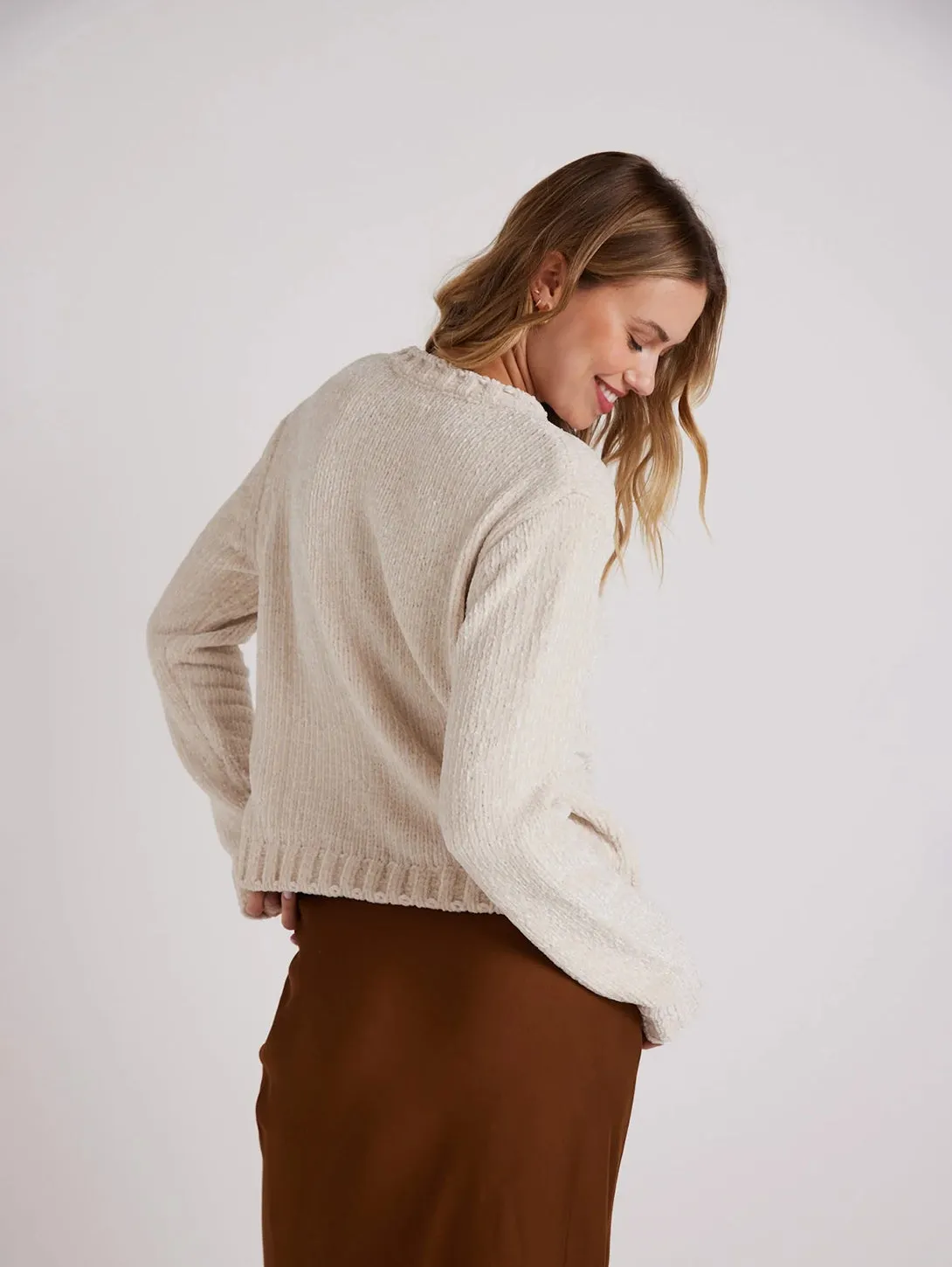 Crew Neck Sweater - Opal Ivory