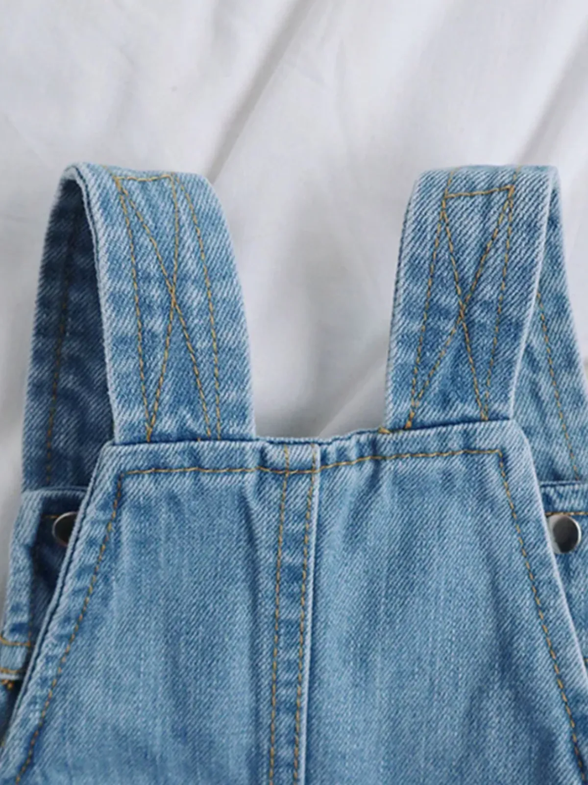 Cute All Day Denim Short Overalls