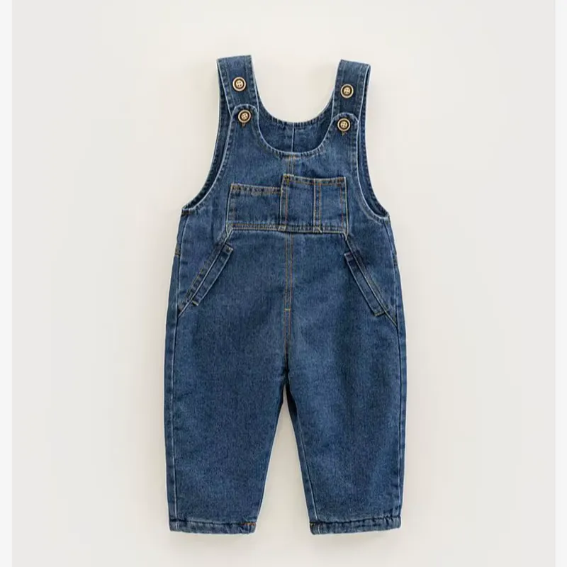 Fleece-Lined Denim Overalls