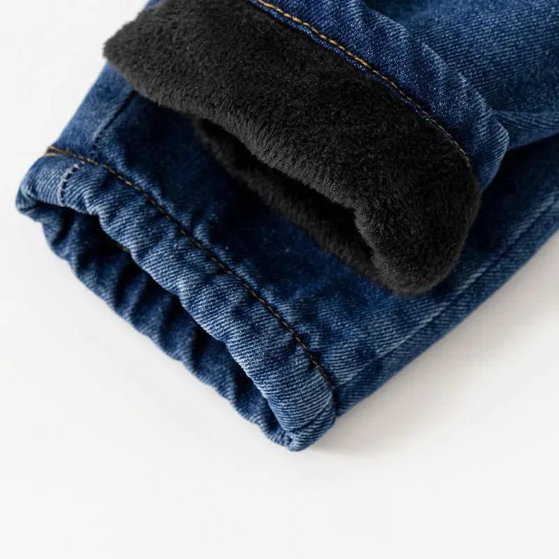 Fleece-Lined Denim Overalls