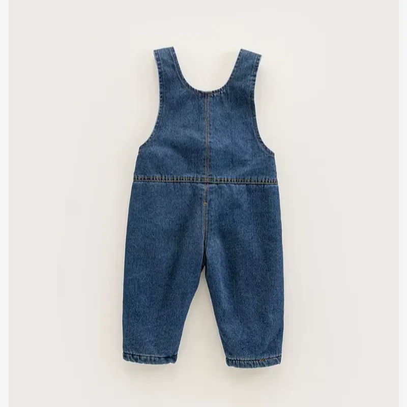 Fleece-Lined Denim Overalls