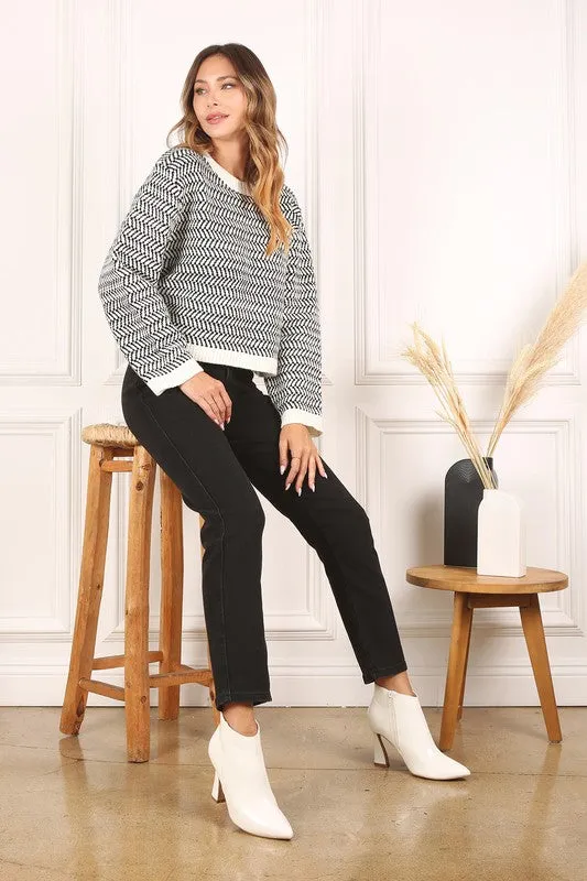 Florence Herringbone Sweater