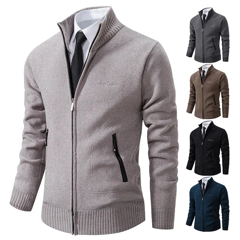 Funki Buys | Sweaters | Men's Casual Stand Up Collar Cardigans