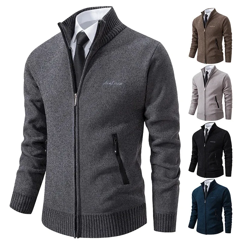 Funki Buys | Sweaters | Men's Casual Stand Up Collar Cardigans