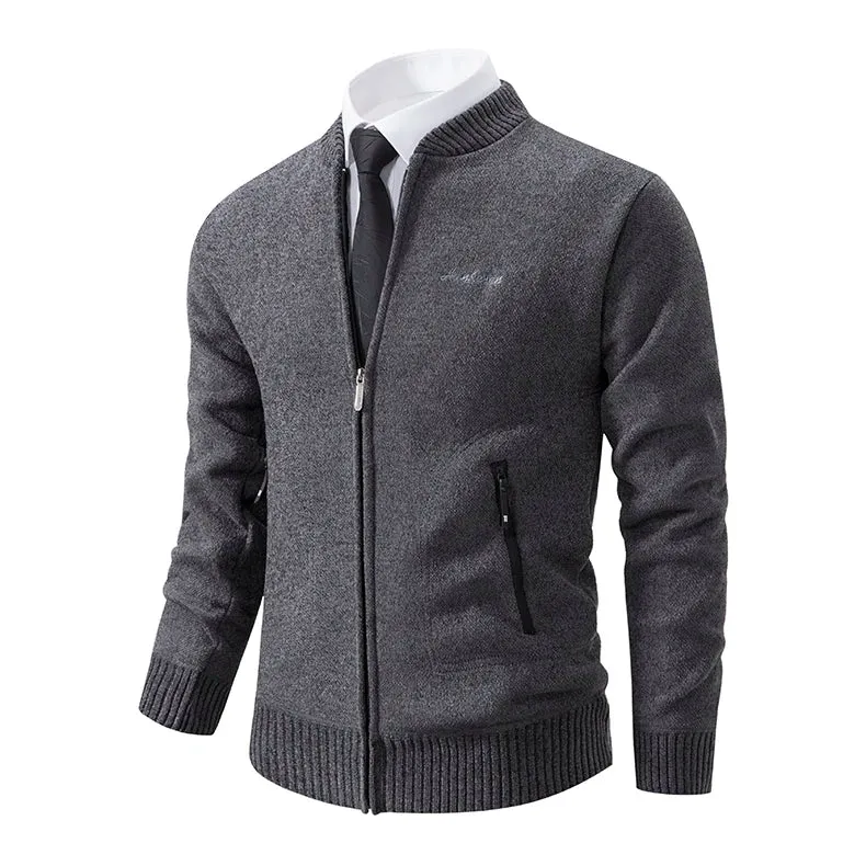 Funki Buys | Sweaters | Men's Casual Stand Up Collar Cardigans