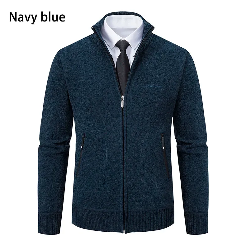 Funki Buys | Sweaters | Men's Casual Stand Up Collar Cardigans