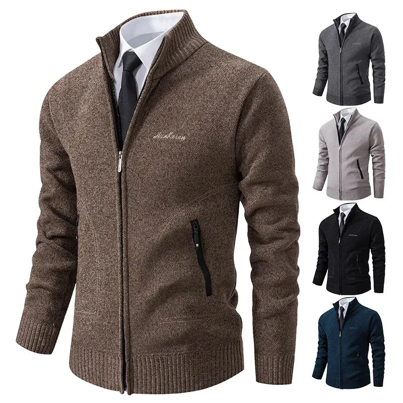 Funki Buys | Sweaters | Men's Casual Stand Up Collar Cardigans