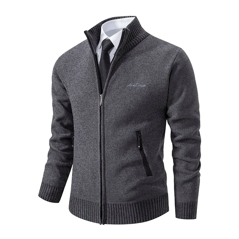 Funki Buys | Sweaters | Men's Casual Stand Up Collar Cardigans