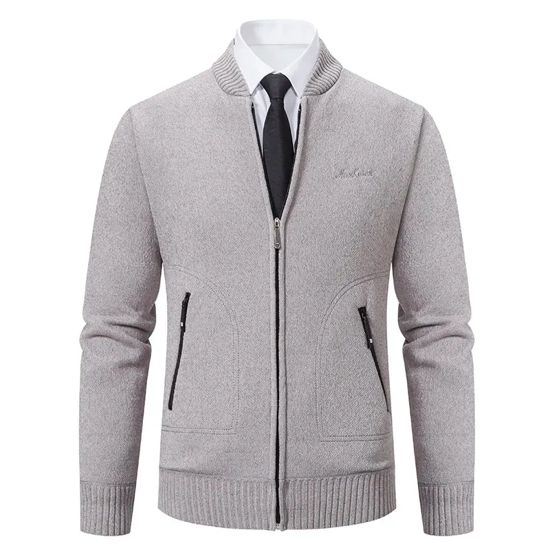 Funki Buys | Sweaters | Men's Casual Stand Up Collar Cardigans