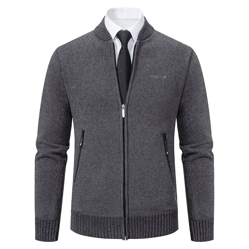 Funki Buys | Sweaters | Men's Casual Stand Up Collar Cardigans