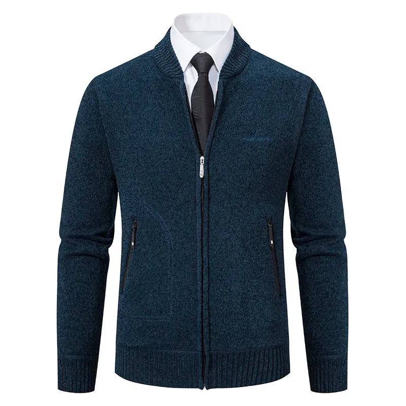 Funki Buys | Sweaters | Men's Casual Stand Up Collar Cardigans