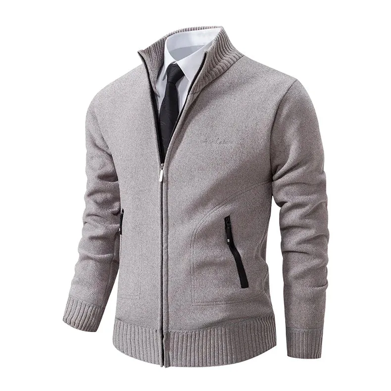 Funki Buys | Sweaters | Men's Casual Stand Up Collar Cardigans