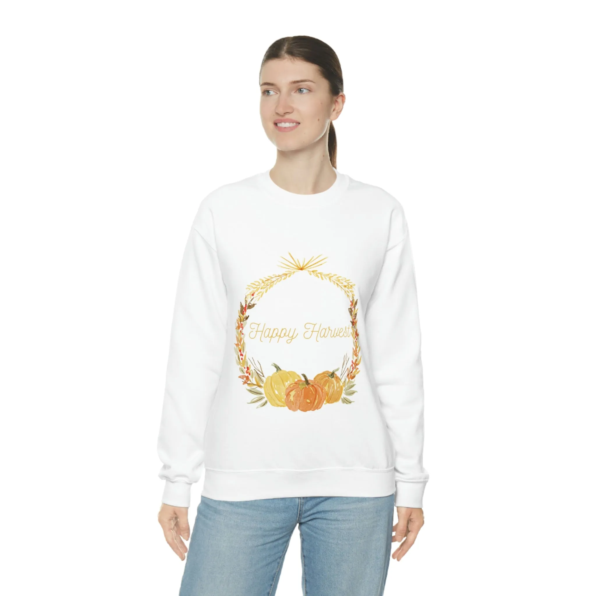 happy harvest Unisex Heavy Blend™ Crewneck Sweatshirt