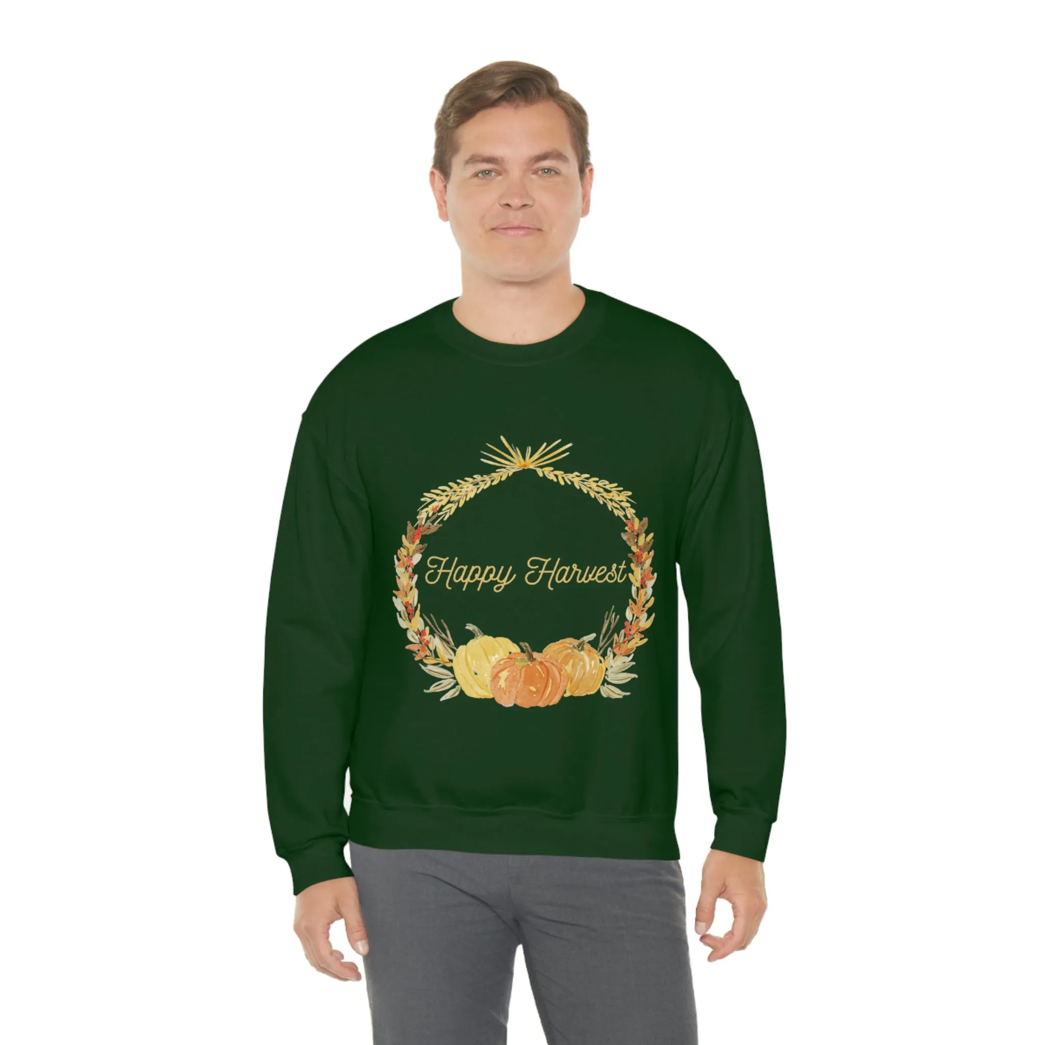 happy harvest Unisex Heavy Blend™ Crewneck Sweatshirt