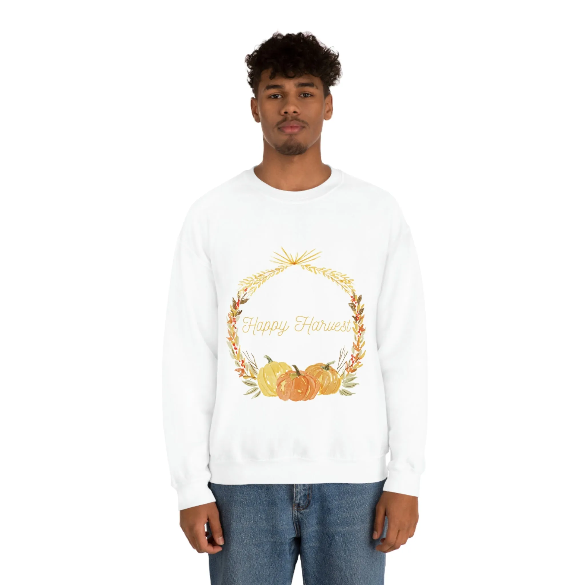 happy harvest Unisex Heavy Blend™ Crewneck Sweatshirt