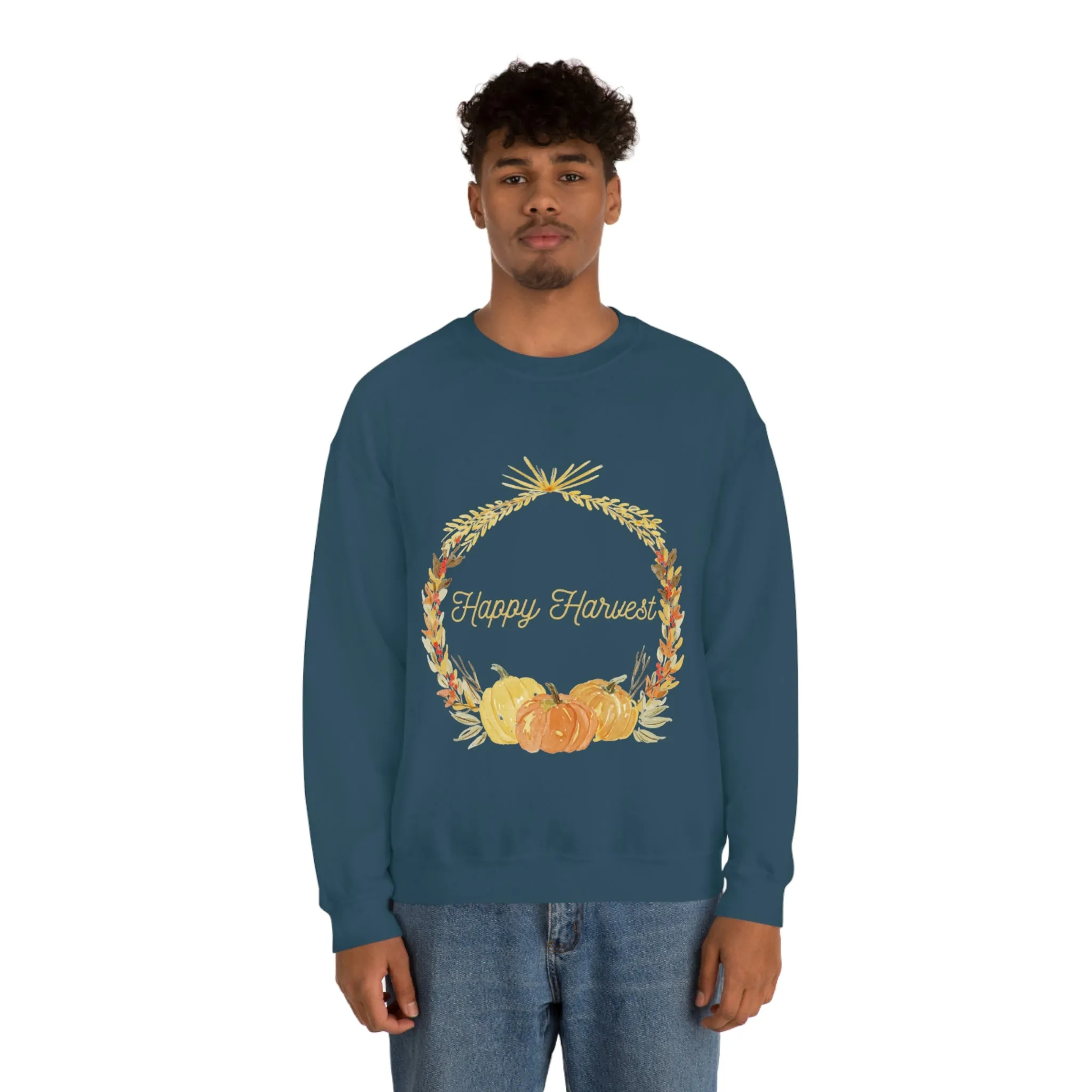 happy harvest Unisex Heavy Blend™ Crewneck Sweatshirt