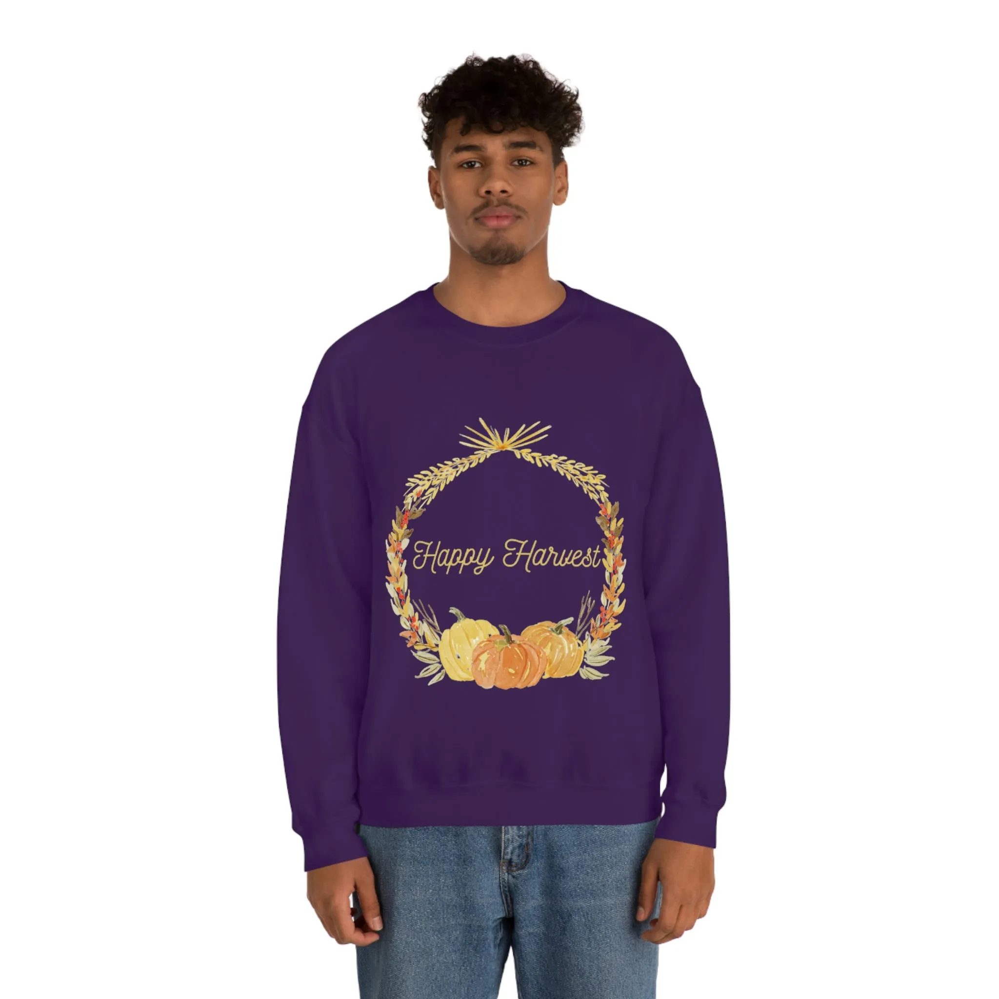 happy harvest Unisex Heavy Blend™ Crewneck Sweatshirt