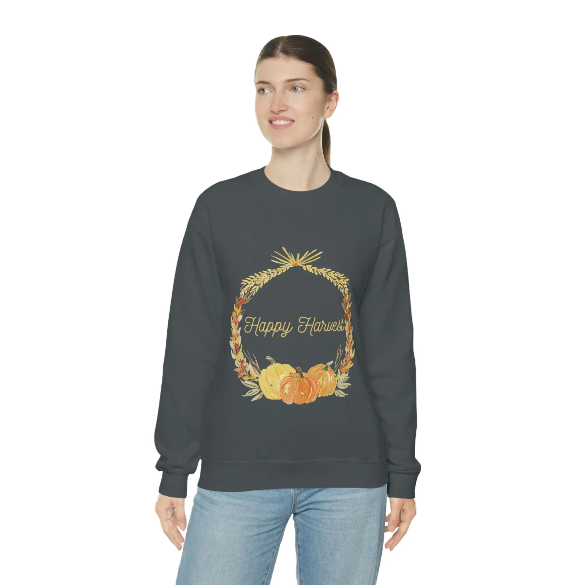 happy harvest Unisex Heavy Blend™ Crewneck Sweatshirt