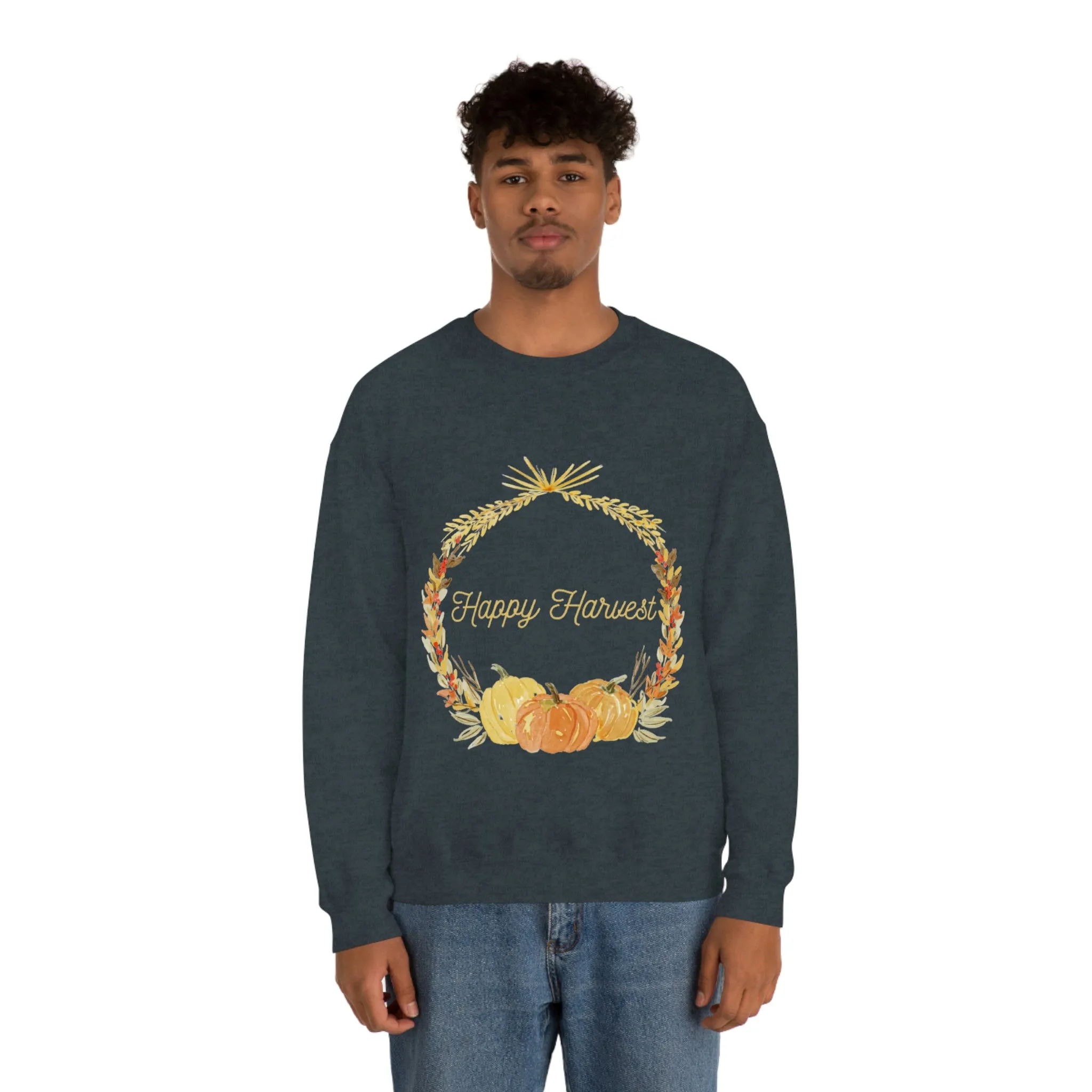 happy harvest Unisex Heavy Blend™ Crewneck Sweatshirt