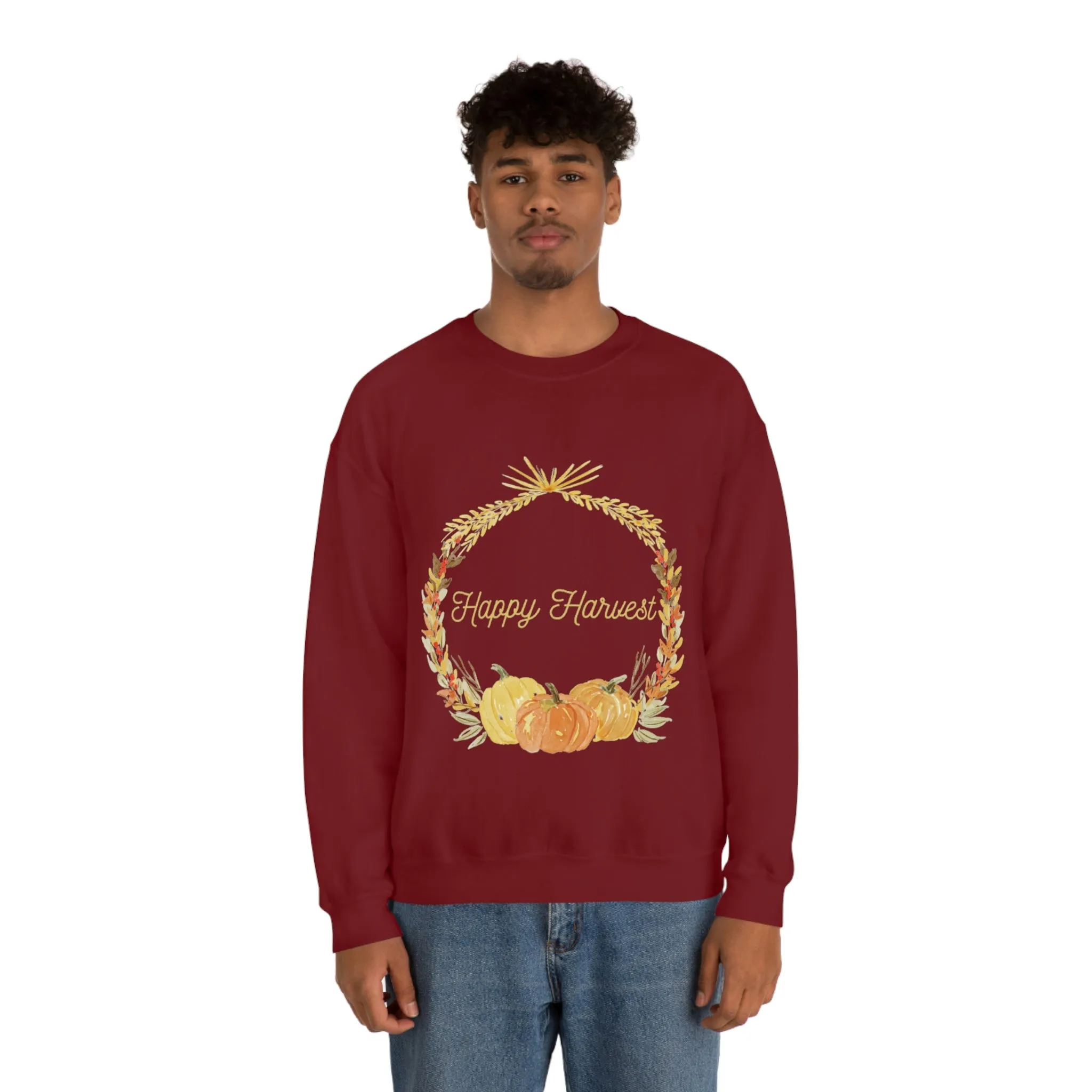 happy harvest Unisex Heavy Blend™ Crewneck Sweatshirt