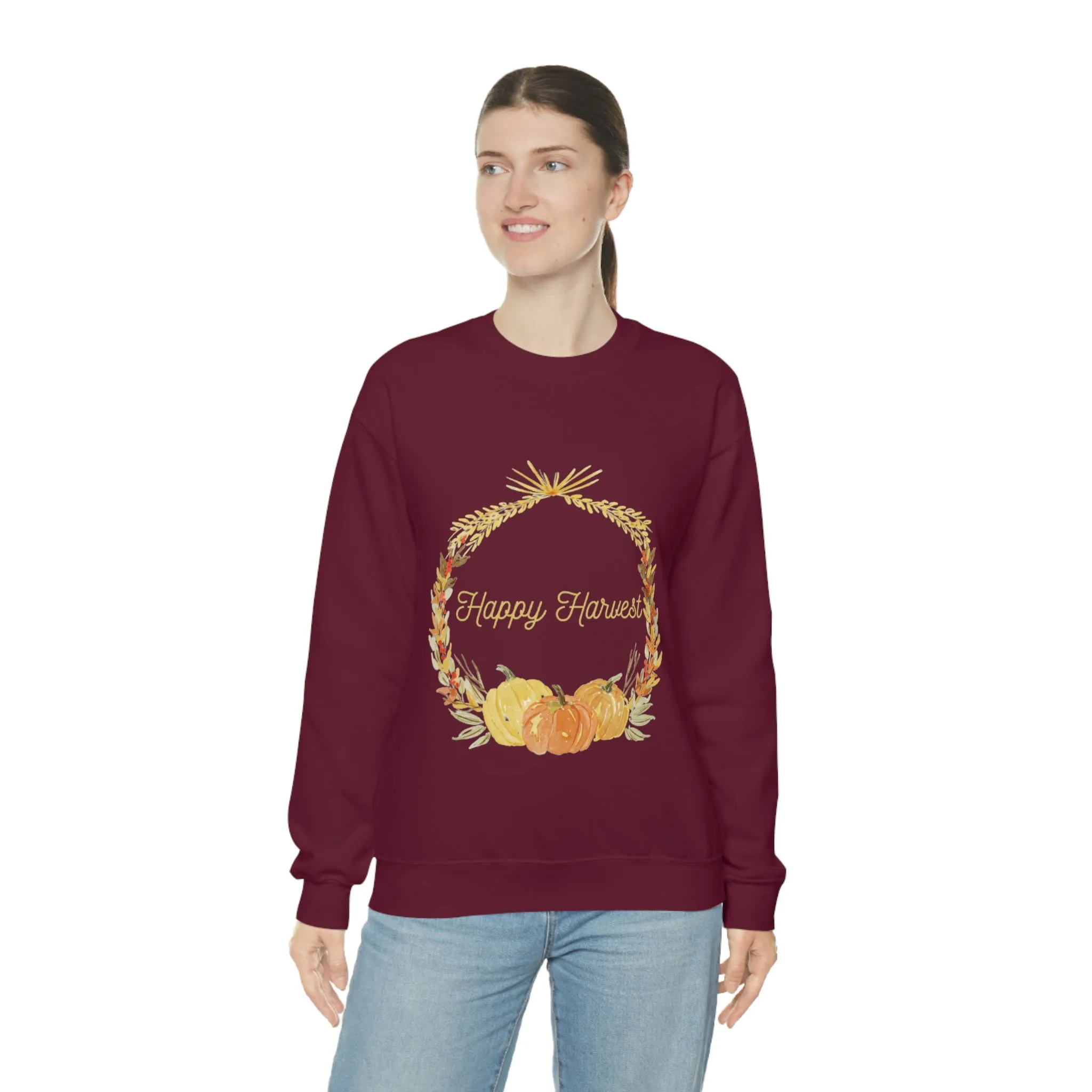 happy harvest Unisex Heavy Blend™ Crewneck Sweatshirt