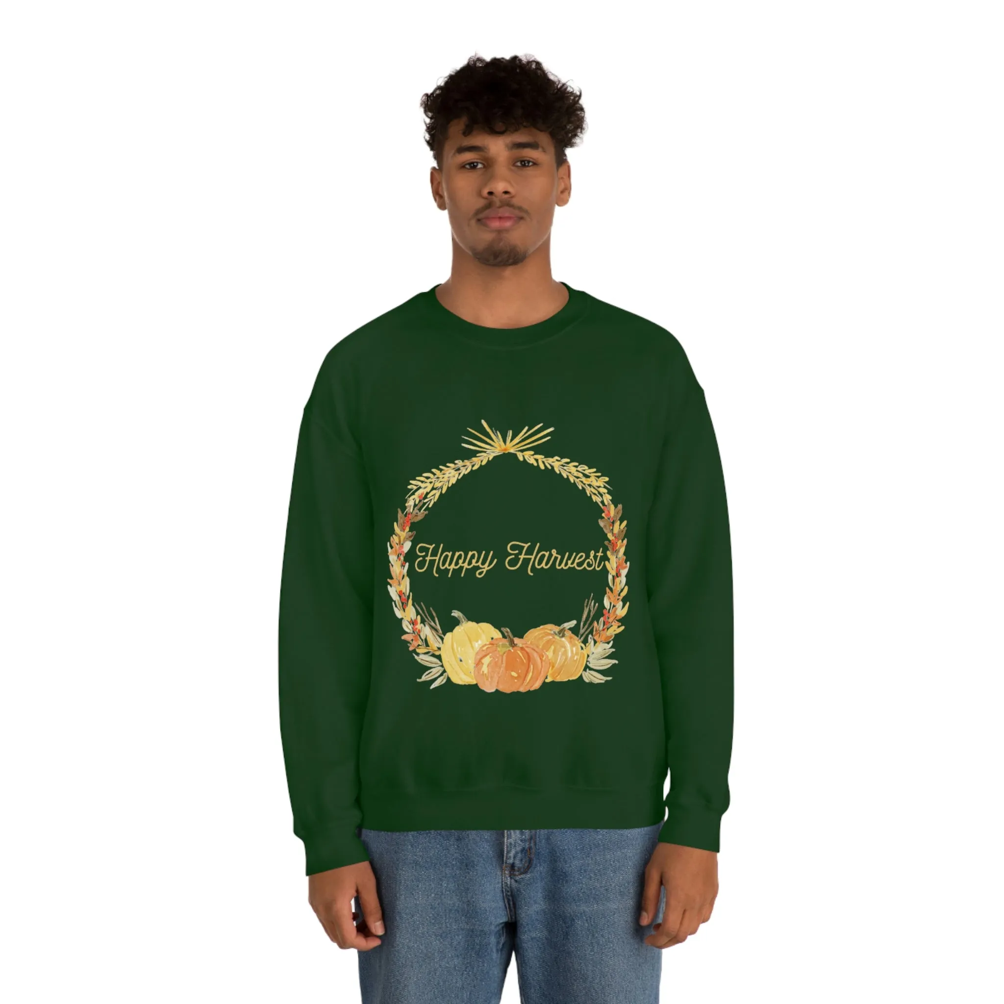 happy harvest Unisex Heavy Blend™ Crewneck Sweatshirt