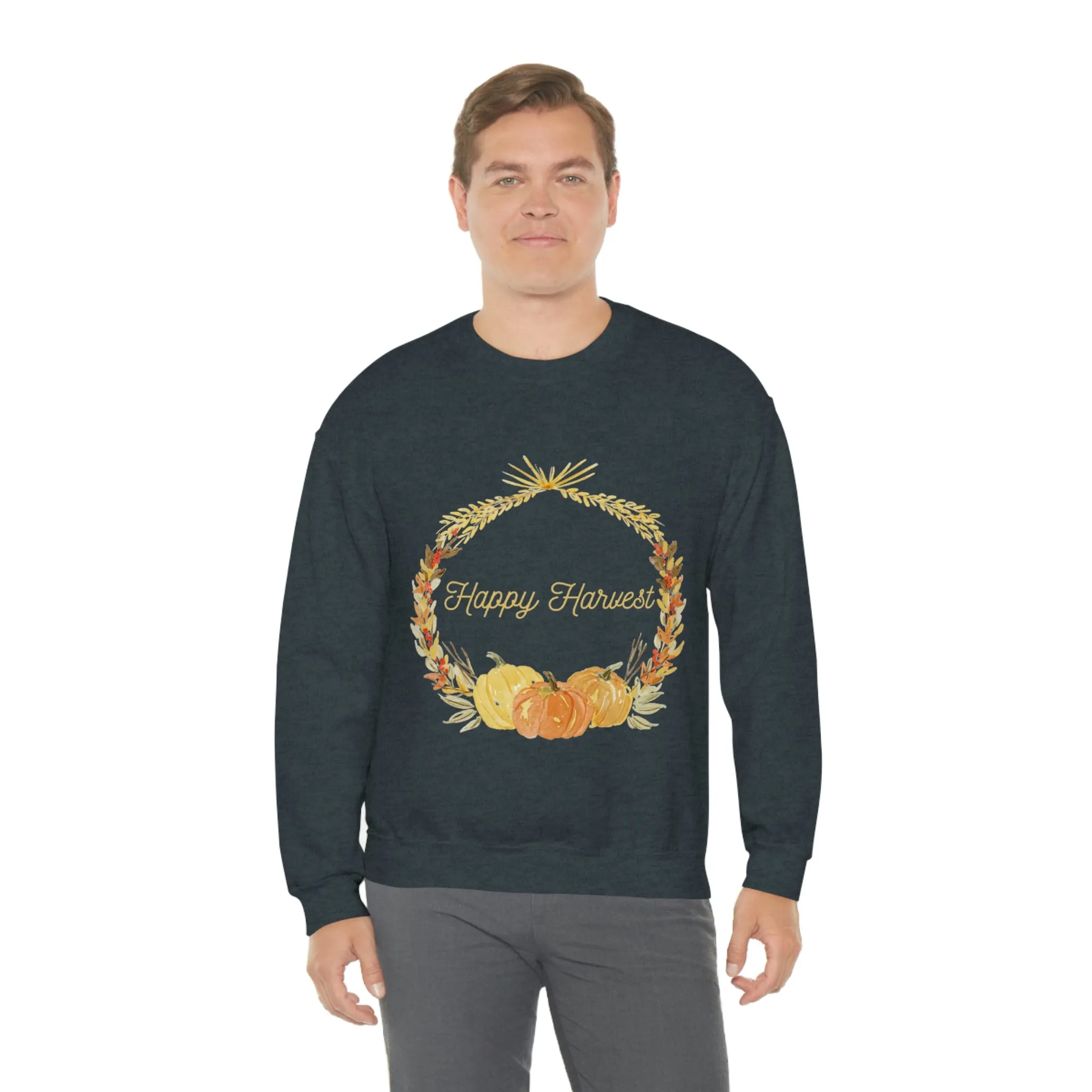 happy harvest Unisex Heavy Blend™ Crewneck Sweatshirt