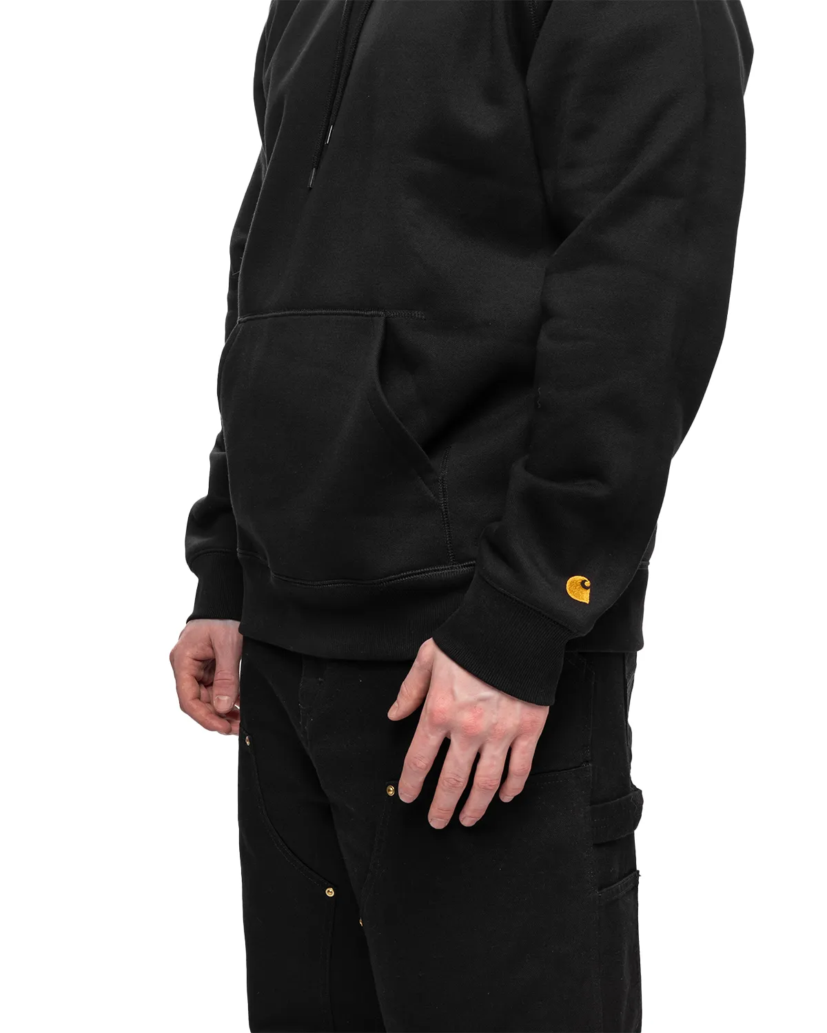 Hooded Chase Sweat Black/Gold