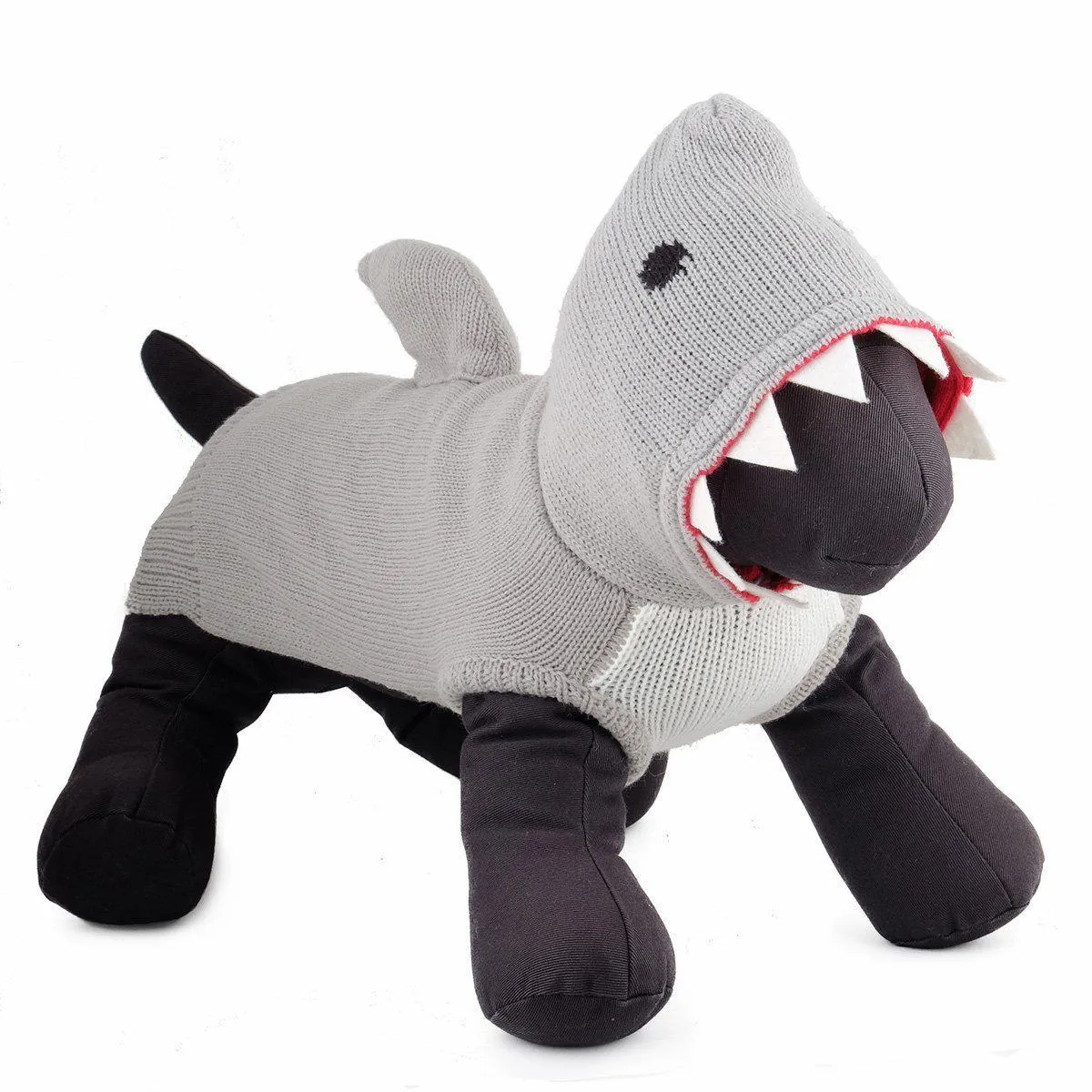 Jimmy The Shark Hooded Dog Sweater