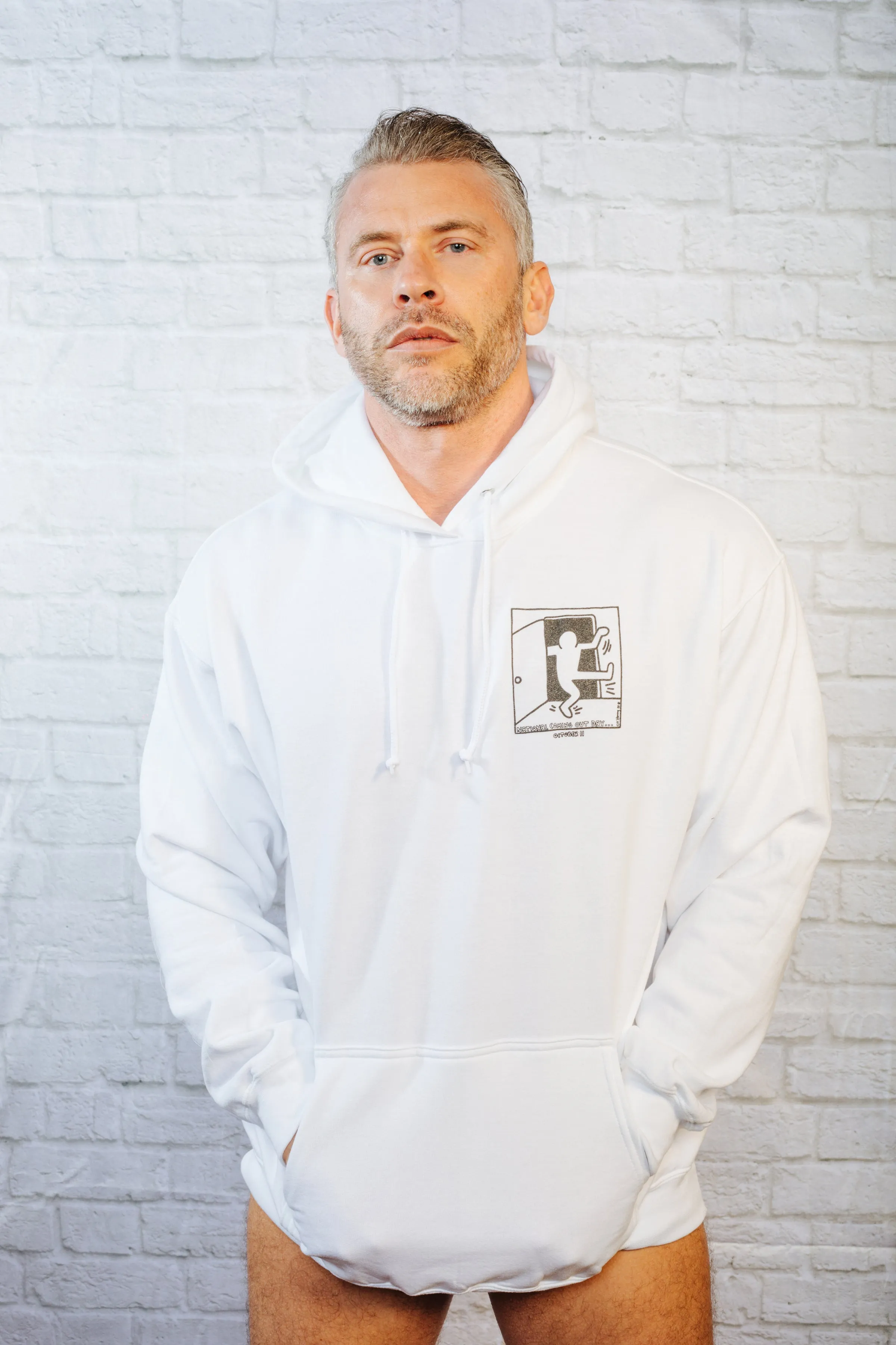 Keith Haring National Coming Out Day Hoodie / White