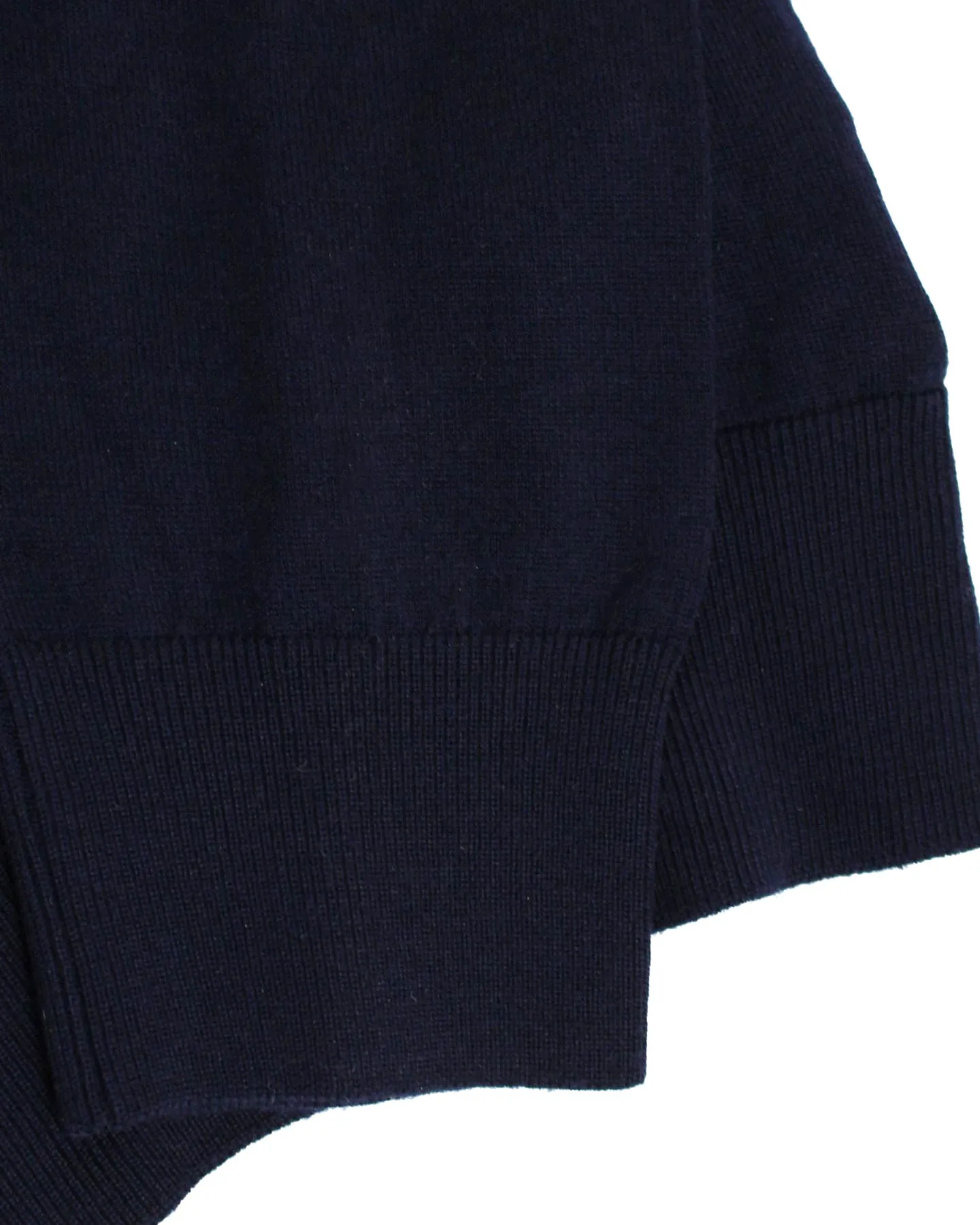 Kiton Sweater 14 Micron Wool Dark Navy V-Neck M - EUR 50 SALE