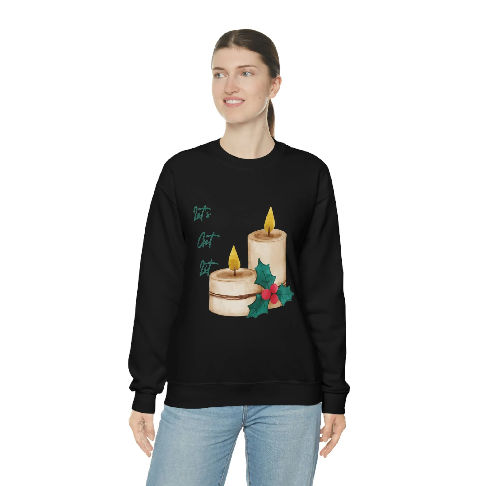 lets get lit Unisex Heavy Blend™ Crewneck Sweatshirt