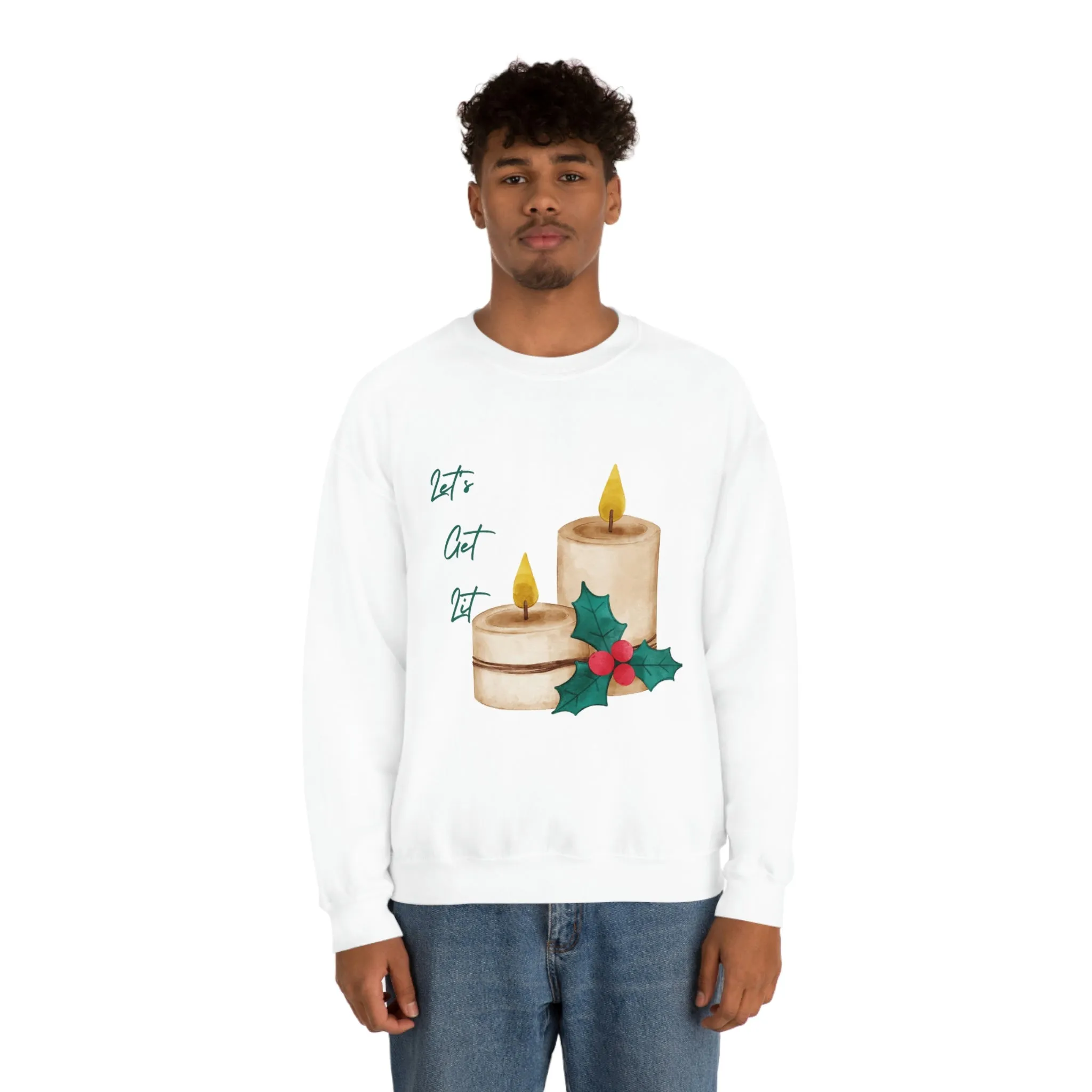 lets get lit Unisex Heavy Blend™ Crewneck Sweatshirt