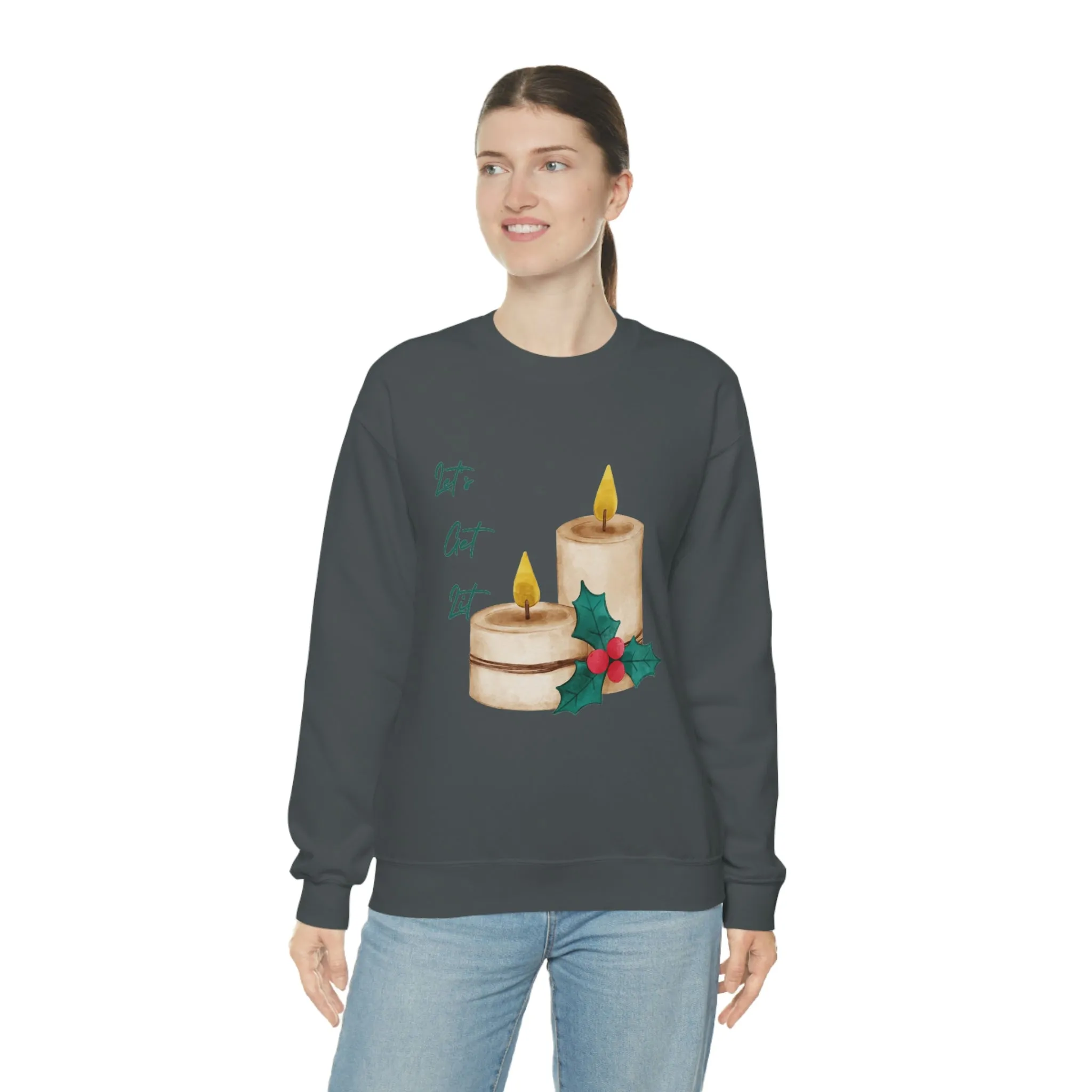 lets get lit Unisex Heavy Blend™ Crewneck Sweatshirt